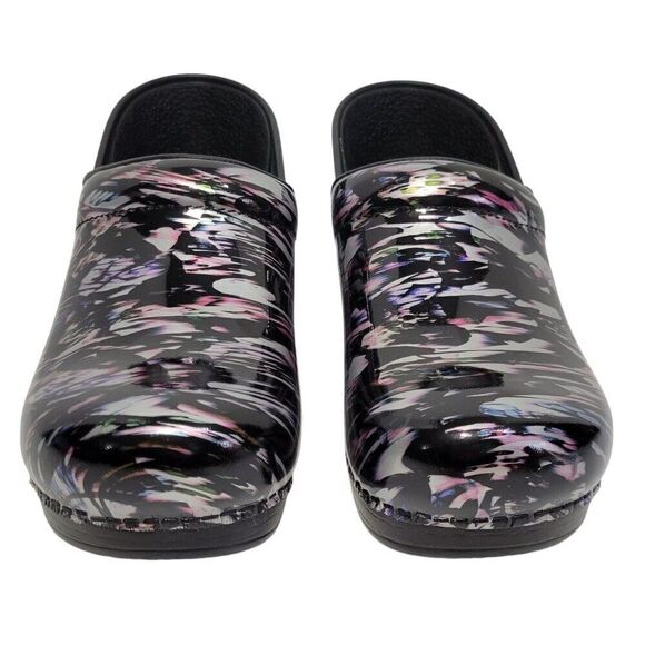 Dansko Clog Women Size EU 40 US 9.5-10 Professional Metallic Waves Patent Nurse - Picture 6 of 16